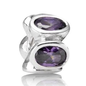 Pandora Purple Oval Lights Charm